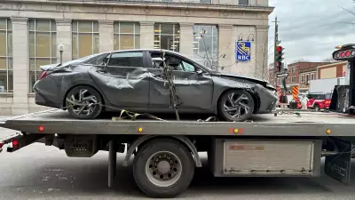 Westmount Wall Collapse Injures Man, Car Damaged by Falling Bricks