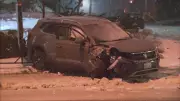 Driver Flees Scene After Crashing Vehicle into Pole on Bathurst Street in Toronto