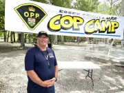 Essex County OPP Officers Pack Groceries for Annual Cop Camp Fundraiser