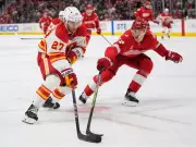 Flames' Young Line Shows Promise Despite Road Trip Loss to Red Wings