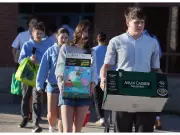 High School Students Donate Hundreds of Supplies to Those in Need During Lent