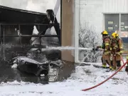 Major Fire Destroys Auto Shop and Luxury Car Dealership in Southwest Calgary