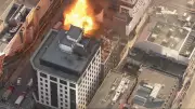 Major Fire Erupts on Roof of Downtown Toronto High-Rise Building