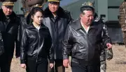 North Korean Leader Kim Jong Un and Daughter Inspect Military Training