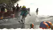 Snow Valley's Pond Skim Event Caps Off Thrilling Ski Season in Barrie