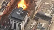 Toronto News Chopper Captures Dramatic Rooftop Explosion Amid Fire