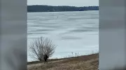 Video Shows Person Walking on Potentially Thin Ice in Kempenfelt Bay