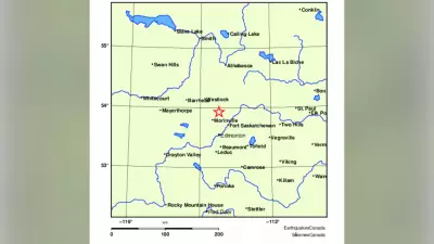 4.5-Magnitude Earthquake Strikes North of Edmonton, Alberta