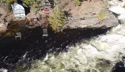 Barrie Fire Department Deploys Drones to Capture Aerial Footage of Flooding