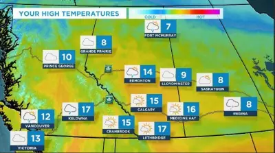 Calgary's Weather Rollercoaster: Sunny Start, Snow by Thursday with High of 0°C