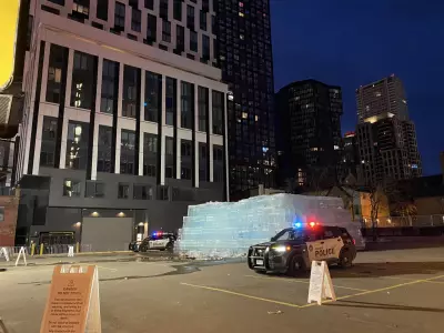 Drake's Ice Sculpture Album Reveal Sparks Crowd Surge in Downtown Toronto
