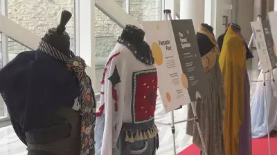 Edmonton's City Hall Hosts Innovative Upcycled Fashion Exhibit