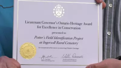 Ingersoll Potter's Field Project Wins Provincial Conservation Excellence Award