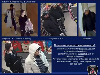 LaSalle Police Seek Public Assistance to Identify Four Locker Theft Suspects