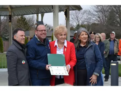 Linda McKinlay Honored as Namesake Square Opens in Comber