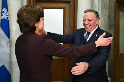 Outgoing Premier Legault Meets Successor Fréchette for Power Transfer in Quebec