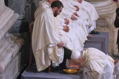 Pope Leo XIV Revives Priestly Foot-Washing, Reversing Francis's Inclusive Tradition