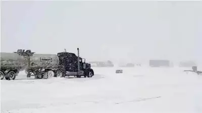 RCMP Warn of Treacherous Roads as Spring Snow Storm Hits Alberta