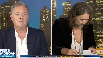 Russell Brand Struggles to Find Bible Passage in Awkward Piers Morgan Interview