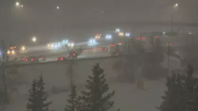 Spring Snowstorm Paralyzes Calgary, Causing Dozens of Crashes