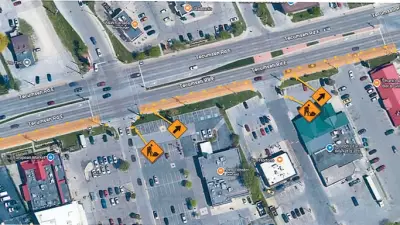 Tecumseh Road Lane Closures in Windsor to Last Three Weeks for Construction