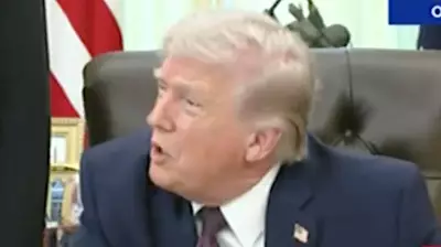 Trump Lashes Out at Reporter as 'Fresh Person' During Oval Office Exchange