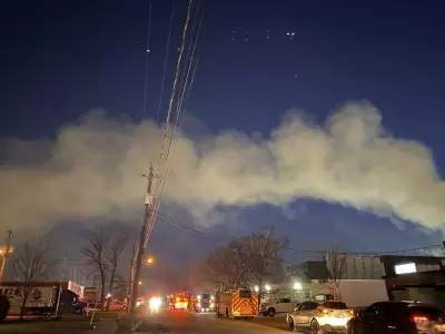 Two-Alarm Fire Erupts at Waste Removal Facility in Etobicoke, Toronto