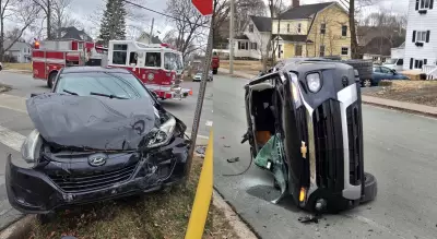 Two Vehicles Severely Damaged in New Glasgow Collision, Police Investigate