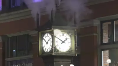Vancouver's Iconic Gastown Steam Clock Stuck in Time as World Cup Nears