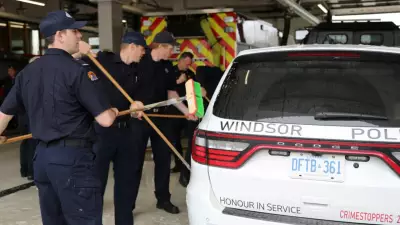 Windsor Police Collect Bet Winnings After Charity Hockey Game