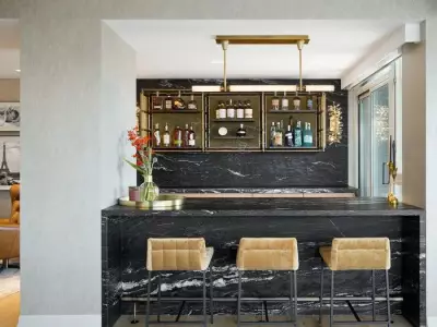 Yaletown Condo Transformed into Vegas-Inspired Luxury Retreat with Bold Design