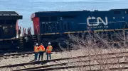 CN Train Derailment Near Courtney Bay Causeway in Saint John, N.B.