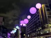 Downtown Windsor's Decorative Lighting Installation Nears Completion