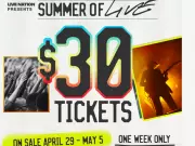 Live Nation Canada Offers $30 Tickets for Summer of Live Concert Series