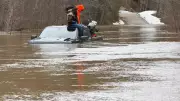 OPP Rescues Two Stranded on Truck Roof in Flooded Sault Area
