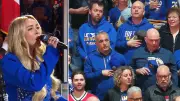 Sabres fans sing 'O Canada' after anthem mic malfunction in Buffalo