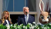 Trump's Easter Egg Roll Speech Takes Political Turn Amid Bunny and Melania