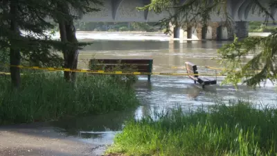Bow River Flooding Threatens Banff Area as Snowpack Melts Rapidly