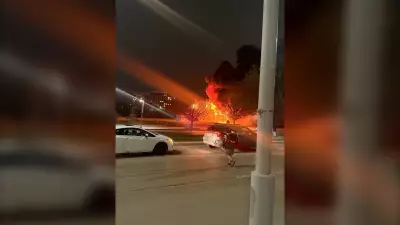 Bus Chartered by Baseball Team Engulfed in Flames in Winnipeg