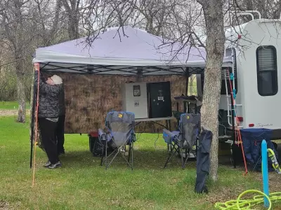 Campers Brave Strong Winds to Kick Off Summer Season at Buffalo Pound Provincial Park