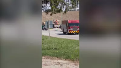 Driver Airlifted to Hospital After Collision Near Stratford