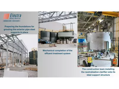Electra Battery Awards $25M Solvent Extraction Construction Contract