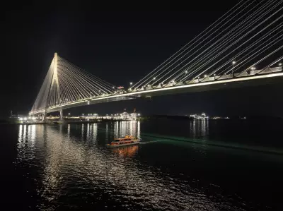 Gordie Howe International Bridge Tests New Deck Edge Lights