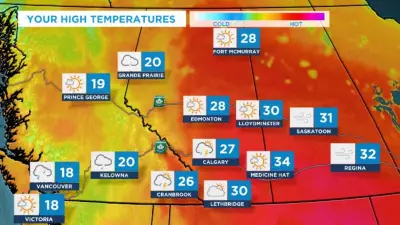 Heat Warnings Issued for East Central and Southern Alberta; Thunderstorms Possible