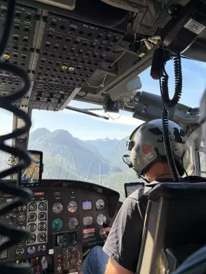 Helicopter Rescue for Remote Medical Incident on Vancouver Island