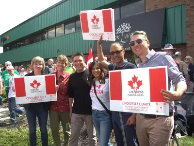 Hundreds Rally at Forever Canadian Office Opening in Edmonton