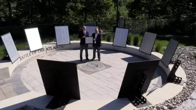 Londoners Honored for Building Battle of the Atlantic Memorial