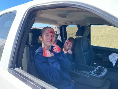 Mock crash gives Melville students sobering lesson on road safety