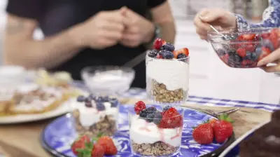 Mother's Day Breakfast Recipes: Yogurt Parfait with Granola and Berries