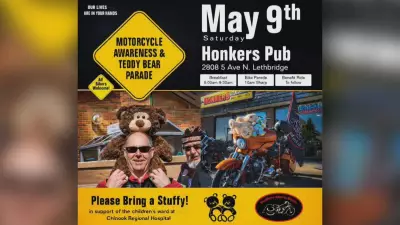 Motorcycle Awareness and Teddy Bear Parade Set for Saturday in Lethbridge